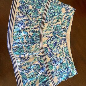 Lilly Pulitzer Blue and White Patterned Skort Luxletic